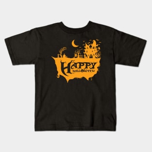 Happy Halloween 1 Orange Version Kids T-Shirt